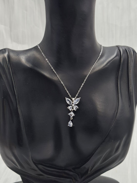 Butterfly Train Necklace