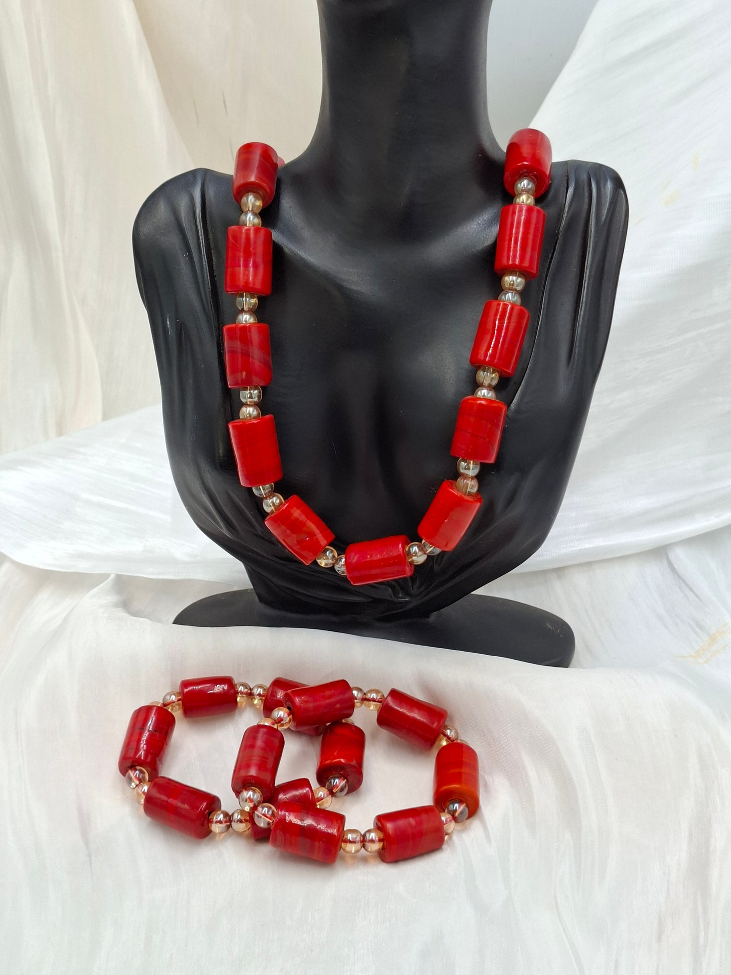 Traditional Coral Bead Set