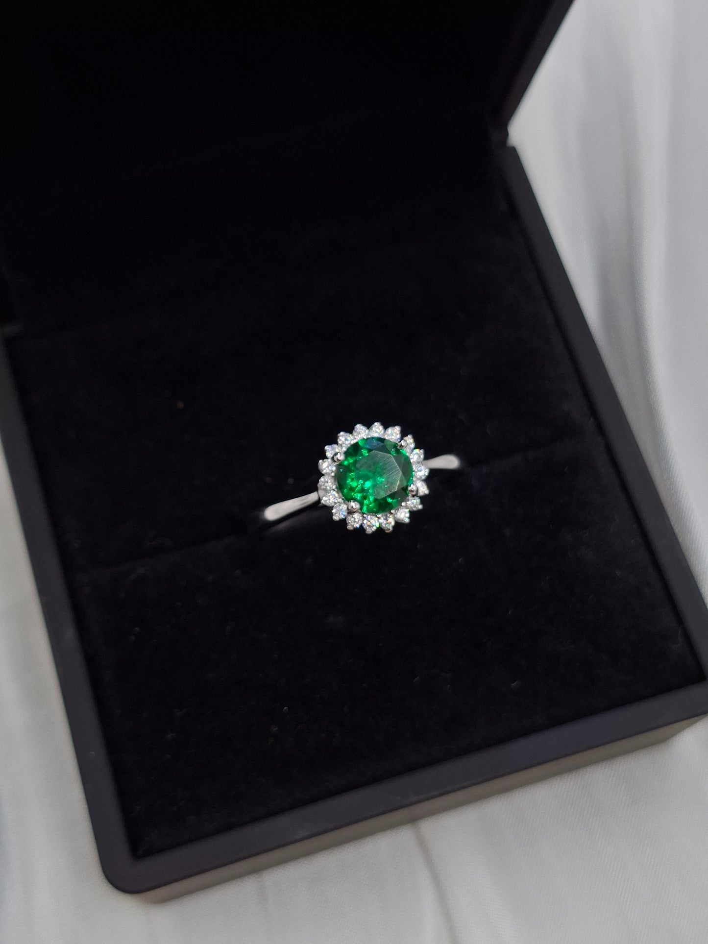 Emerald Sparkle Ring