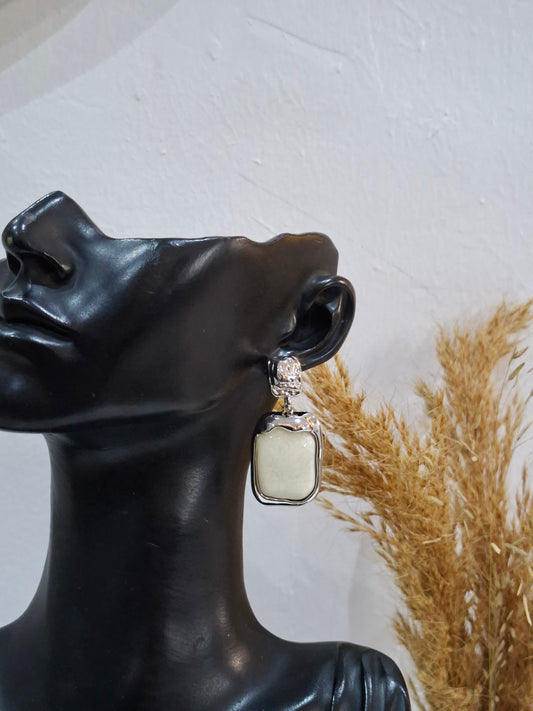 Marble Pearl Earrings