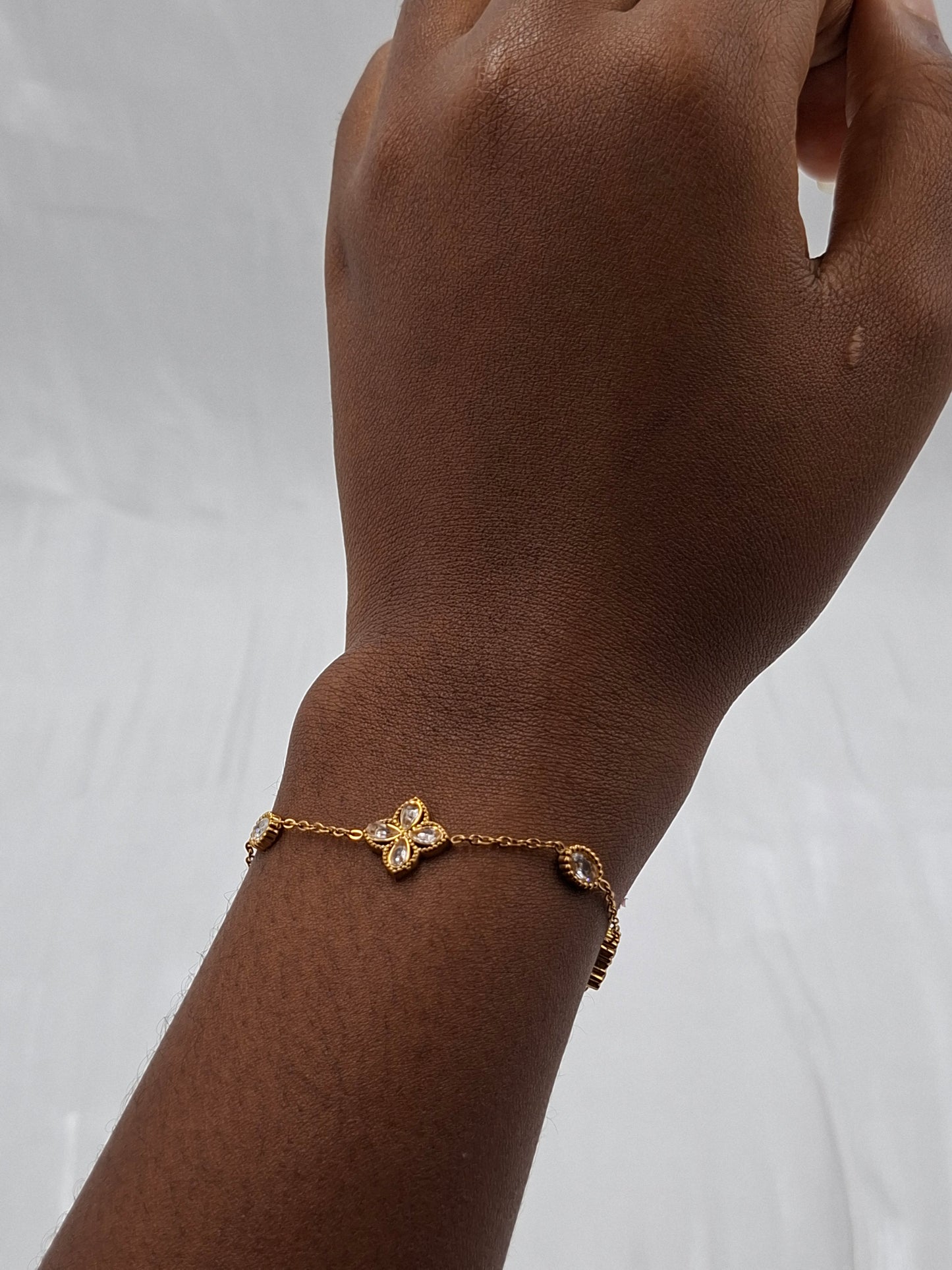 Crystal Clover Bracelet