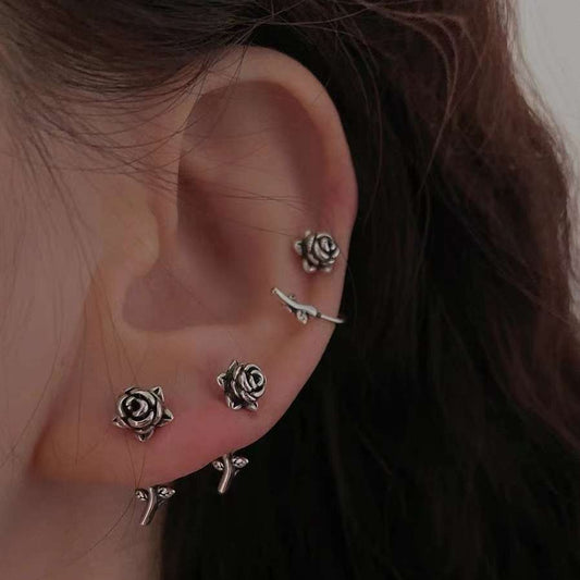 Rose Curved Rod Studs
