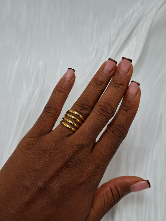 Gold Coil Ring (size 8)