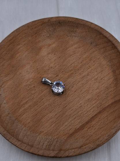 Round Zircon Pendant