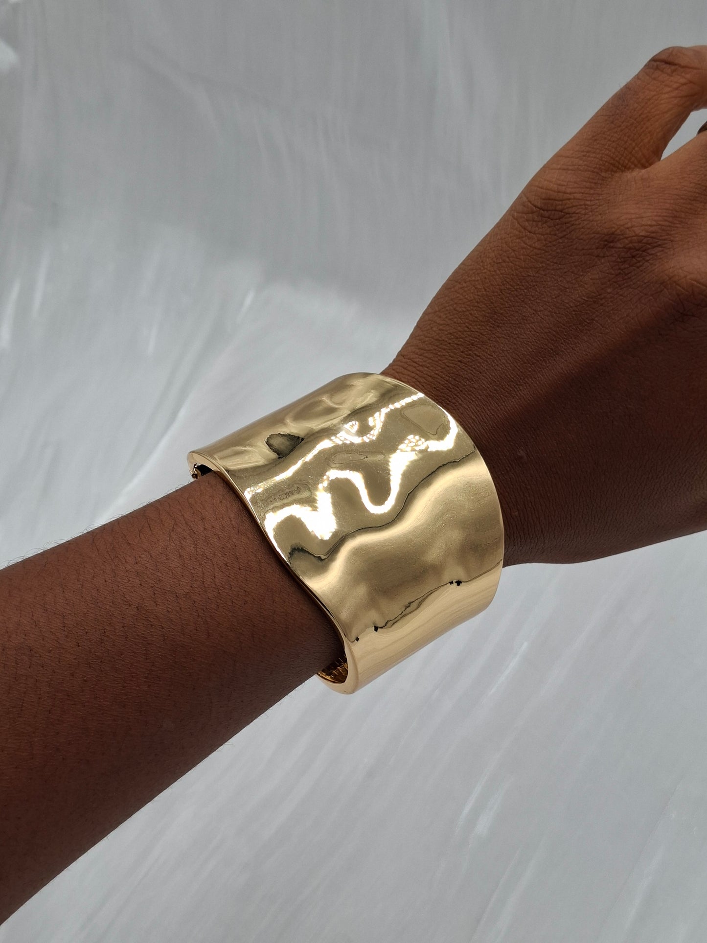 Hammered Chunky Bangle