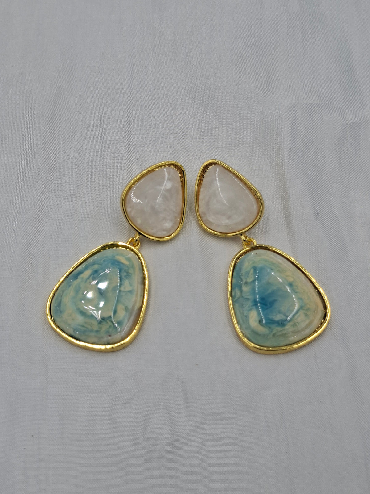 Double Teardrop Statement Earring