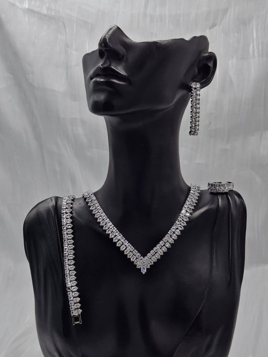 Princess Tennis Necklace Set