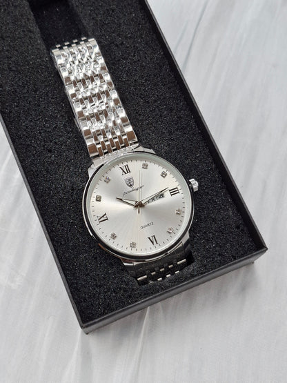 Silver Chain Poedagar Wristwatch