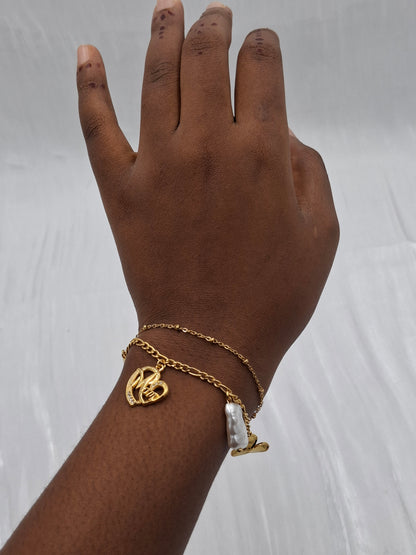 Mom Layered Charm Bracelet