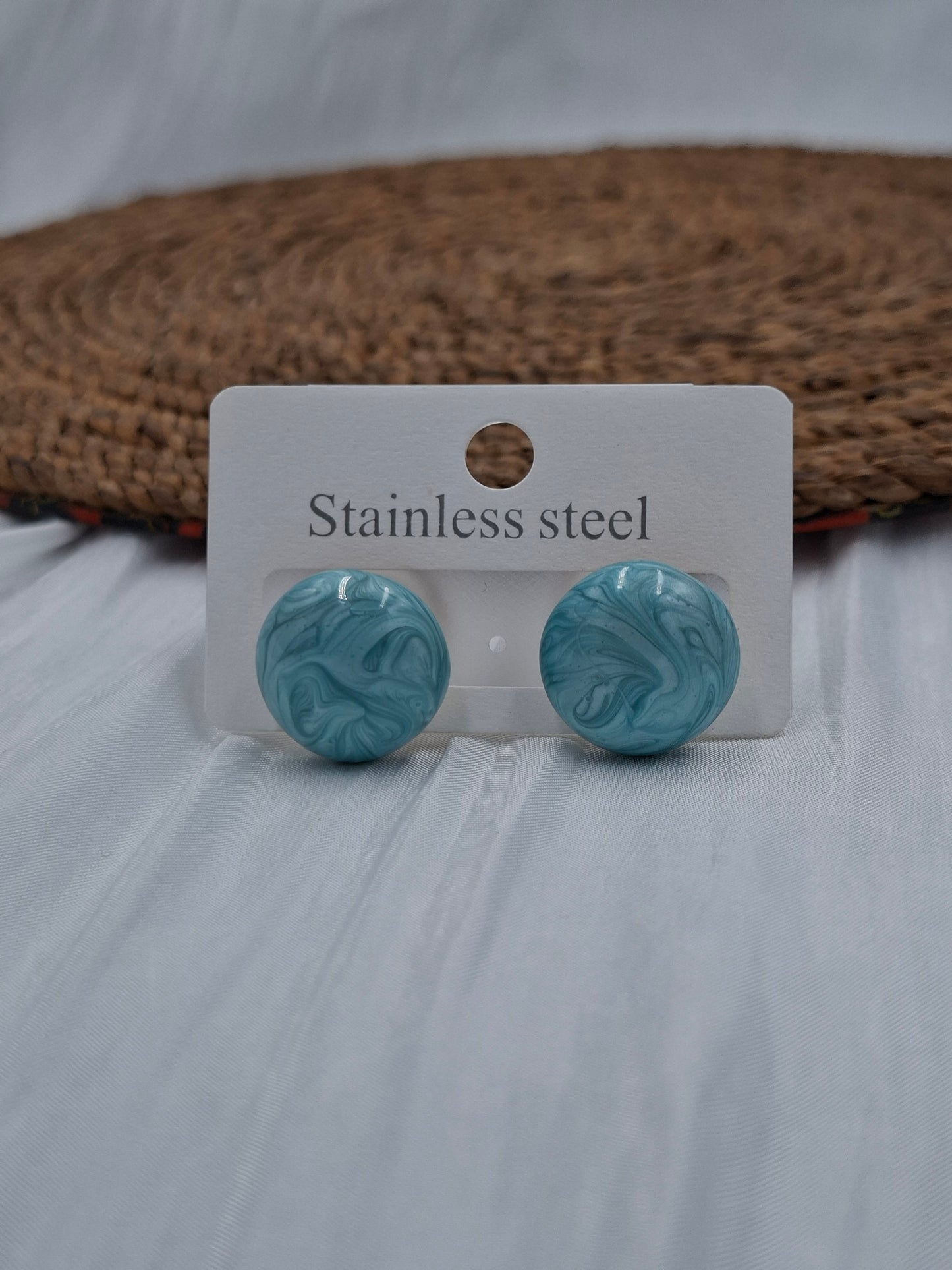 Double Sided Turquoise Stud Earrings