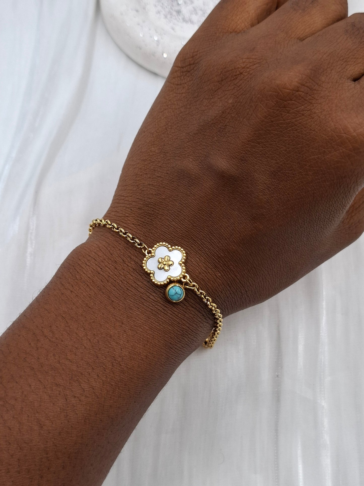 Daisy Turquoise Bracelet