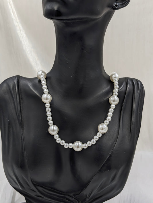 Studded Pearl Necklace