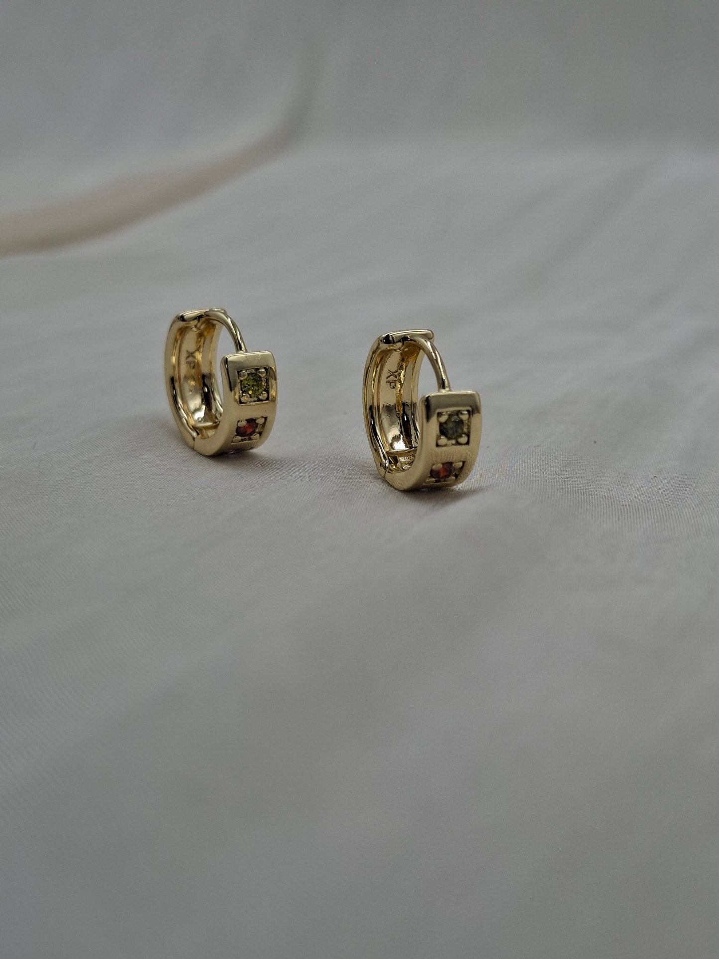 Gemstone Hoop Earring
