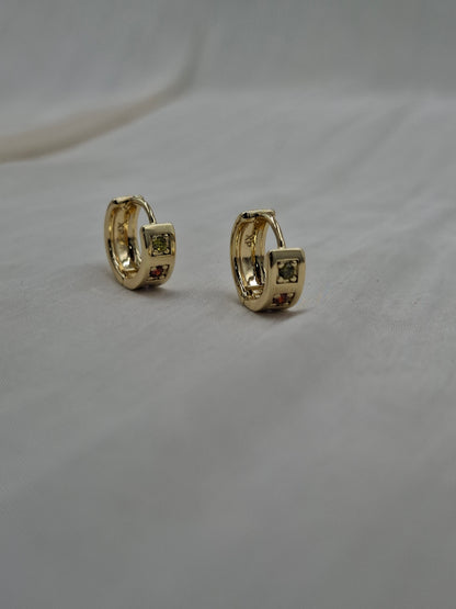 Gemstone Hoop Earring