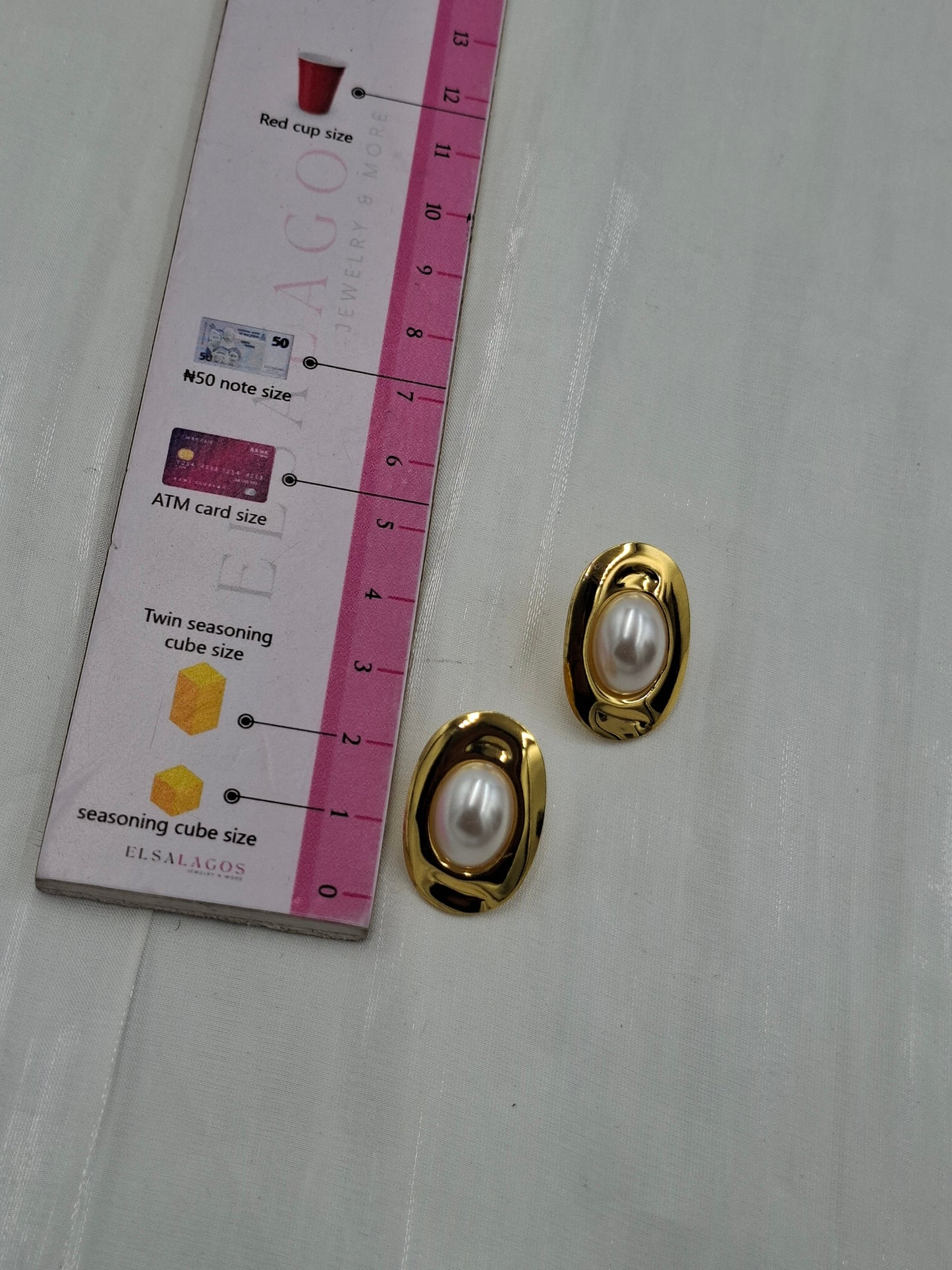 Faux Pearl Earrings