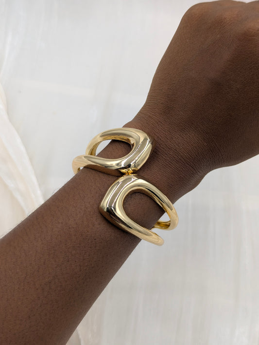 Geometric Cuff Bangle