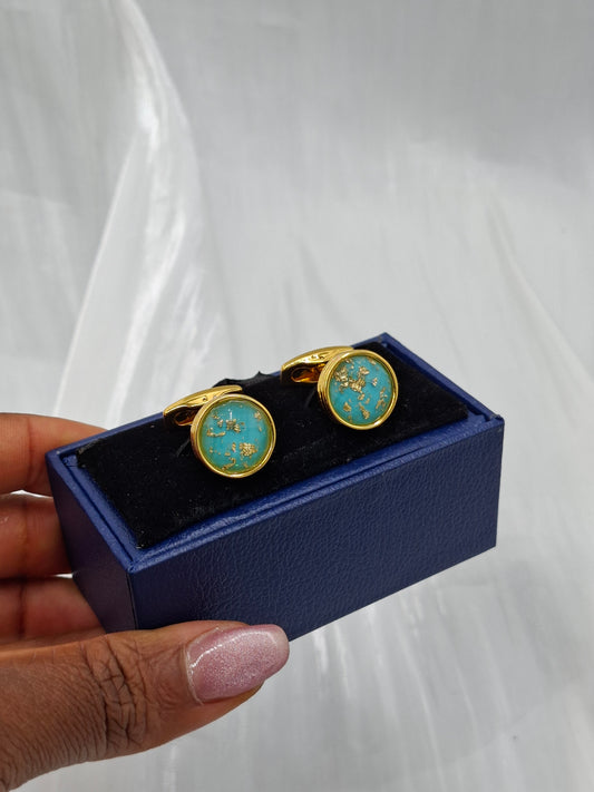 Gold Confetti Cufflinks