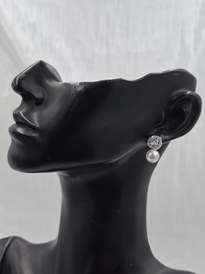 Dainty Stud Pearl Earrings