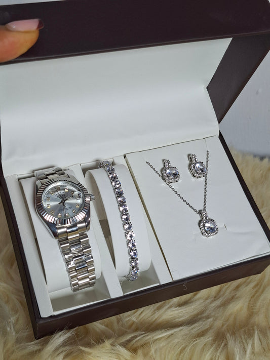Silver Jewelry Gift Set