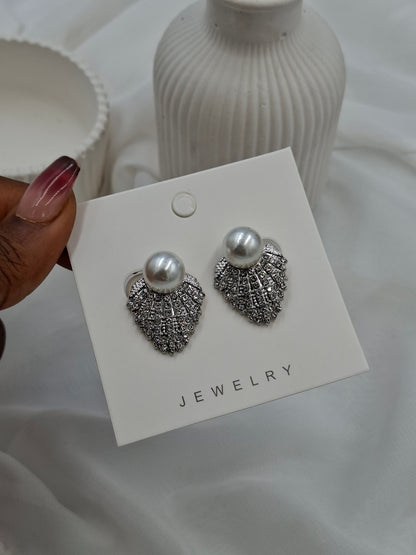 Fan Clip On Earrings