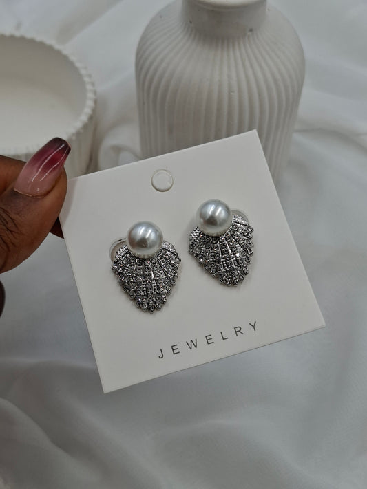 Fan Clip On Earrings