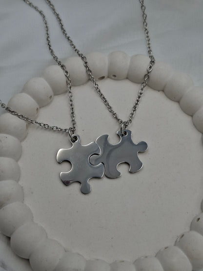 Jigsaw Couple Necklaces