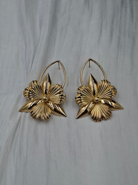 Hibiscus Drop Earrings