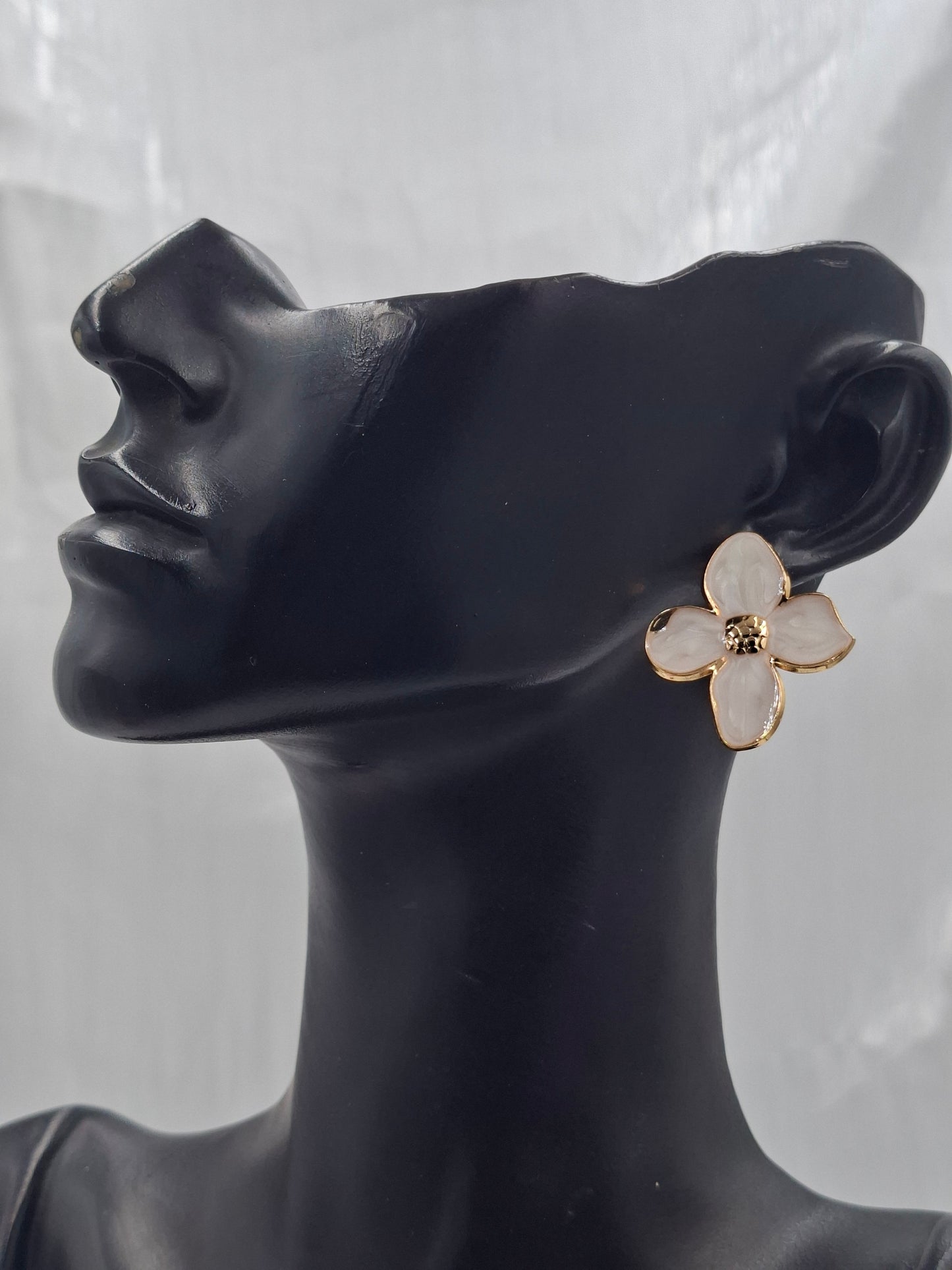 Marble Floral Earrings