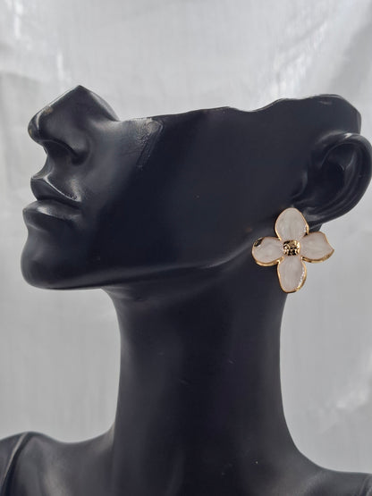 Marble Floral Earrings