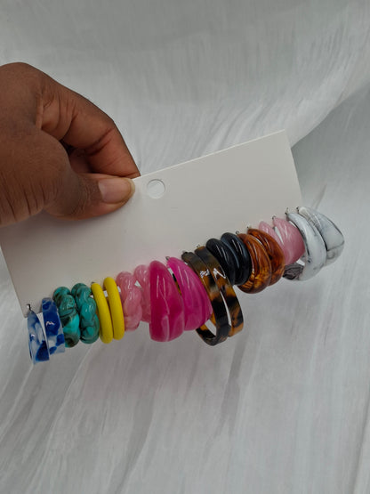Marshmallow Acrylic Earrings Pack