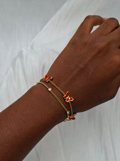 Layered Butterfly Bracelet