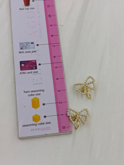 Bow Clip On Earrings