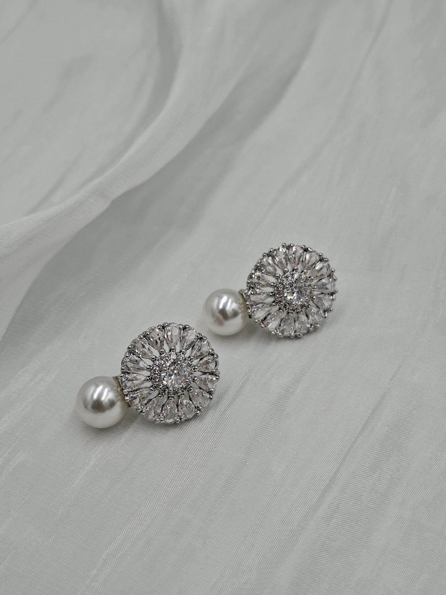 Sunflower Pearl Earrings