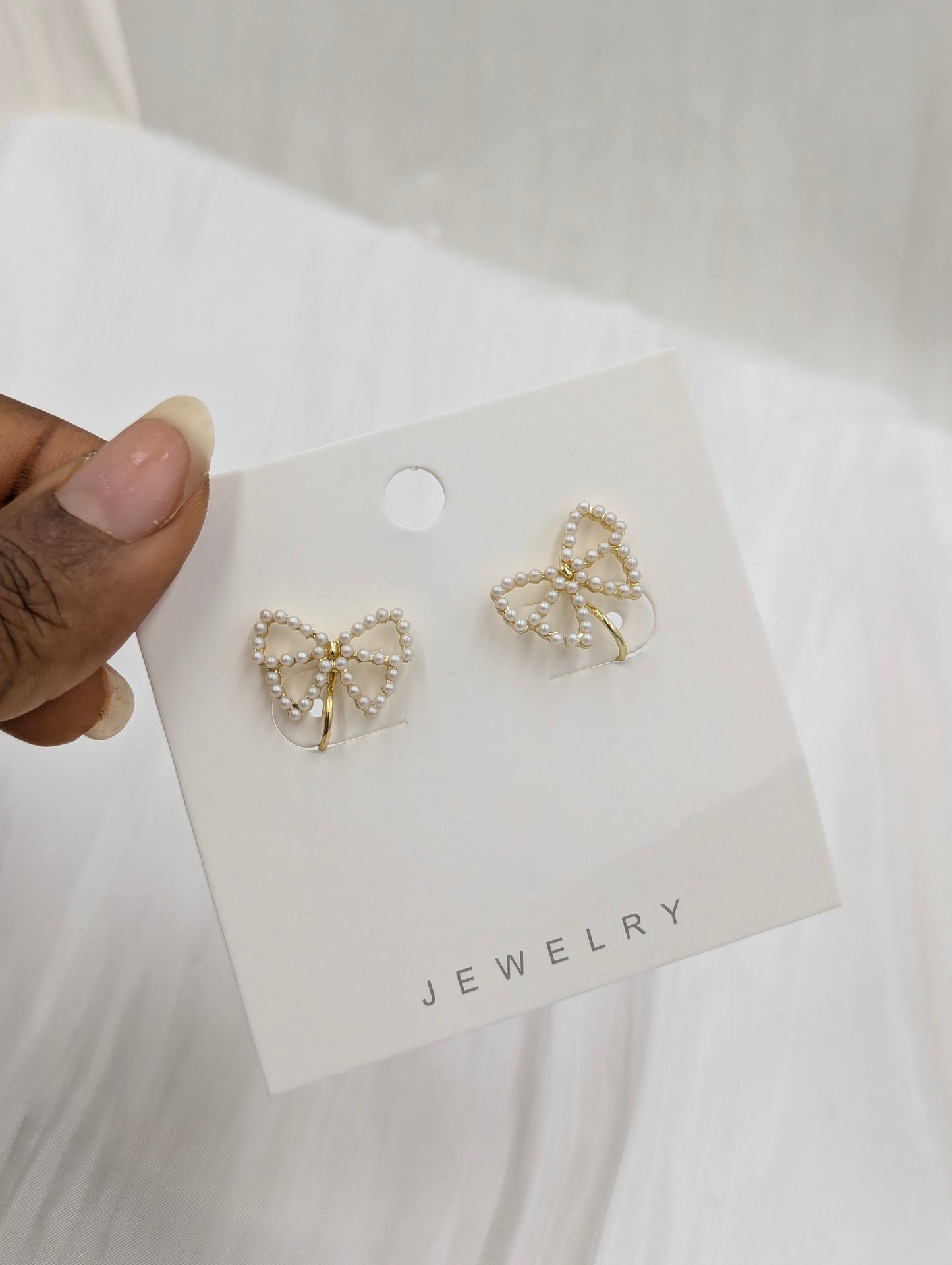 Bow Clip On Earrings