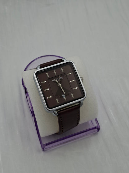 Hermes Leather Wristwatch