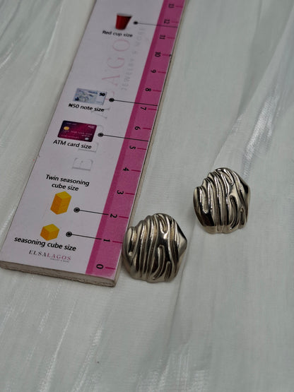 Textured Dome Earrings