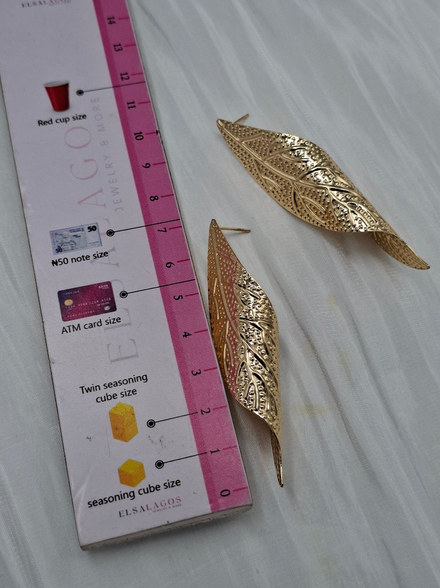 Curled Leaf Earrings