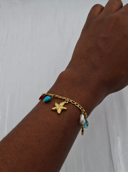 Starfish Turquoise Bracelet
