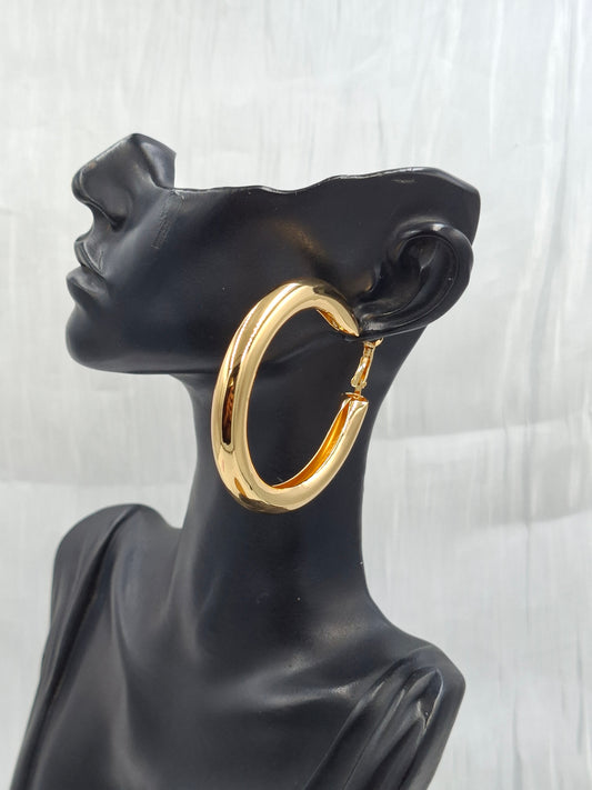 Large Gold Hoop Earrings