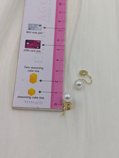 Pearl Clip On Earrings