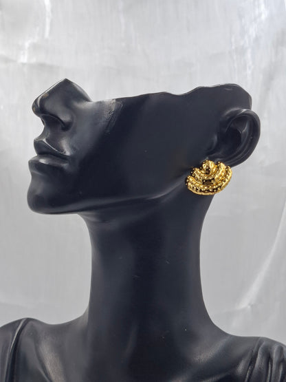 Gold Wave Earrings