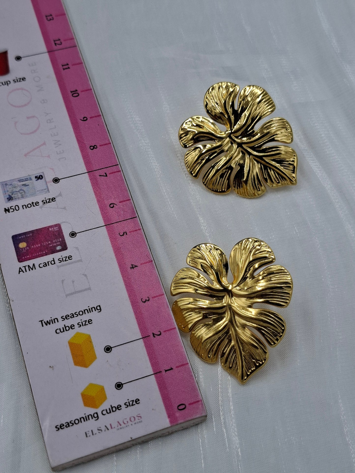 Monstera Earrings