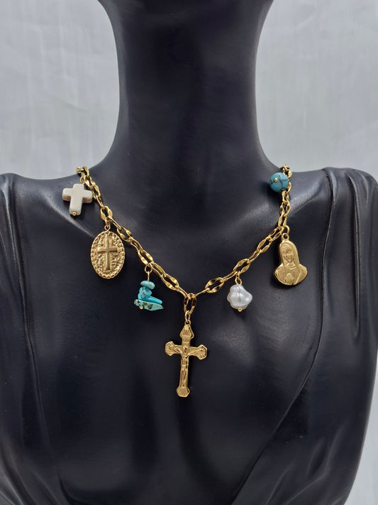 Cross Charm Necklace