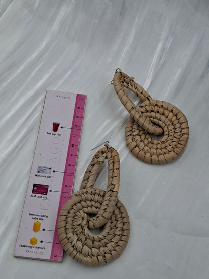 Boho Raffia Earrings