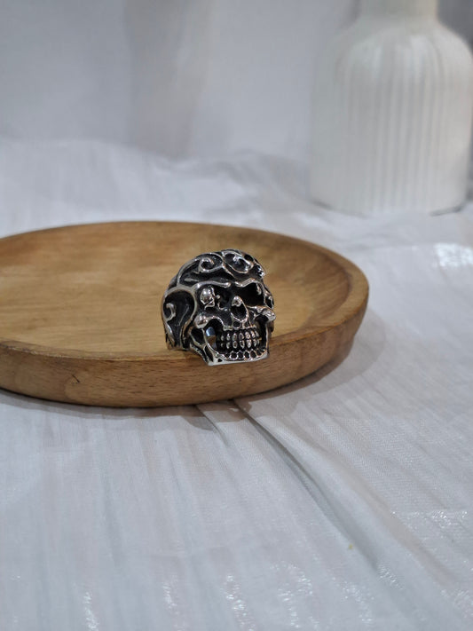 Baroque Skull Ring (size 10)