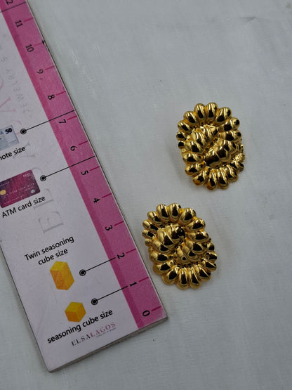 Gold Spiral Earrings