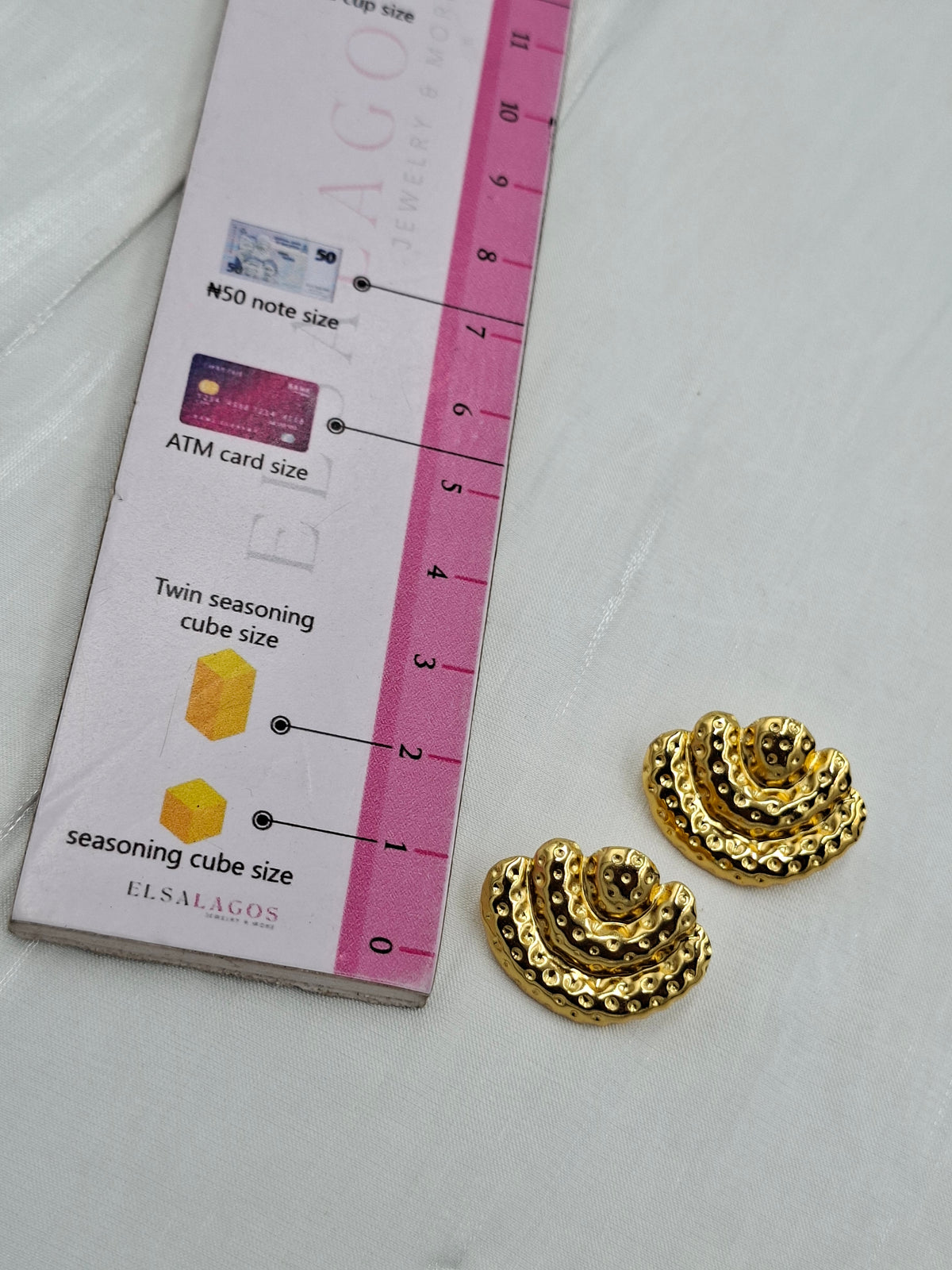 Gold Wave Earrings