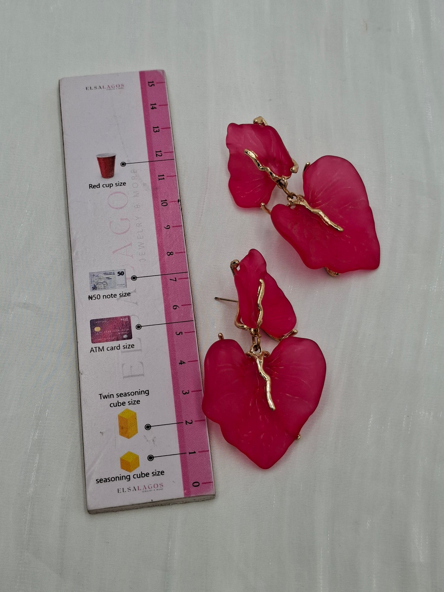 Fuschia Statement Earrings