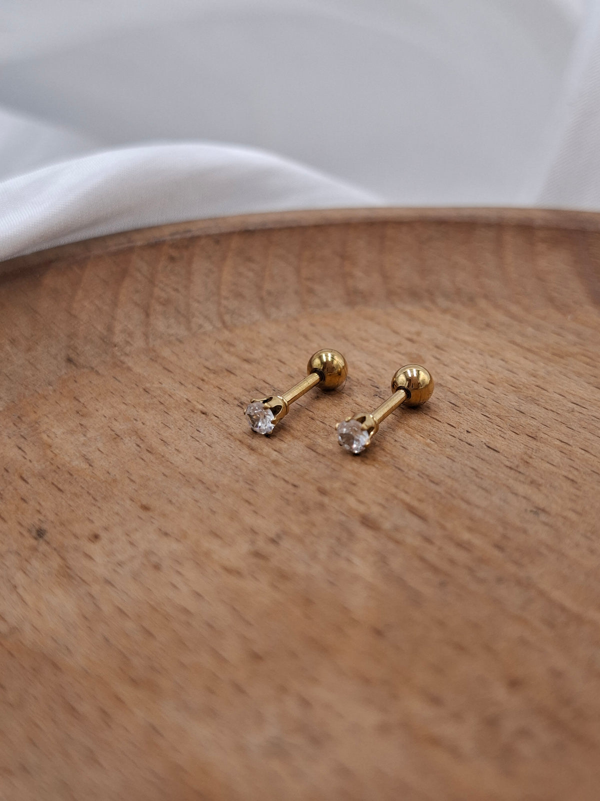 Gold Ball Flat Back