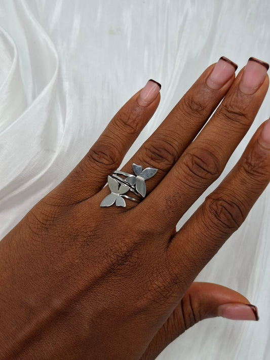 Twin Butterfly Ring (size 6-10)